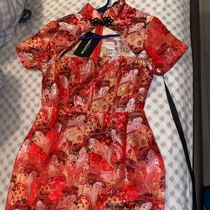 ORIENTAL SHORT DRESS (PRETTY LITTLE THING)